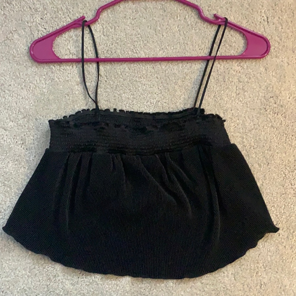 Urban outfitters black cropped top